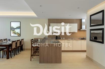 Apartment - 2 Bedrooms - 4 Bathrooms for rent in Dusit Doha Hotel - Diplomatic Street - West Bay - Doha