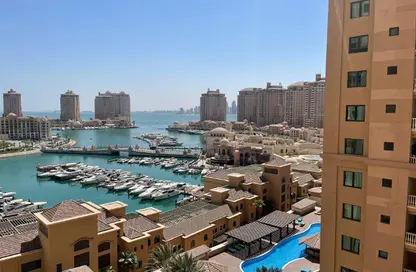 Apartment - 1 Bedroom - 2 Bathrooms for rent in West Porto Drive - Porto Arabia - The Pearl Island - Doha