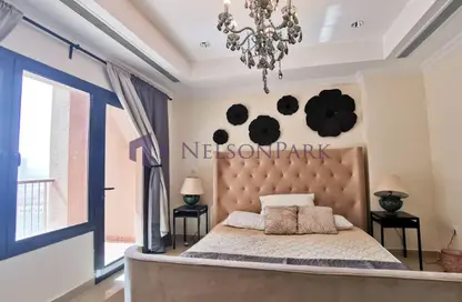 شقة - غرفة نوم - 2 حمامات للايجار في برج 13 - بورتو أرابيا - جزيرة اللؤلؤة - الدوحة