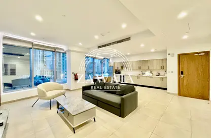 Apartment - 1 Bedroom - 2 Bathrooms for rent in Al Salam Tower - Corniche Road - Corniche Road - Doha