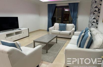 Apartment - 1 Bedroom - 2 Bathrooms for rent in Tower 5 - Porto Arabia - The Pearl Island - Doha