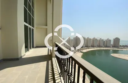 Duplex - 3 Bedrooms - 5 Bathrooms for rent in Viva West - Viva Bahriyah - The Pearl Island - Doha