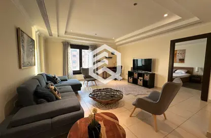 Apartment - 1 Bedroom - 2 Bathrooms for rent in East Porto Drive - Porto Arabia - The Pearl Island - Doha
