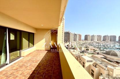 Apartment - 2 Bedrooms - 3 Bathrooms for rent in East Porto Drive - Porto Arabia - The Pearl Island - Doha