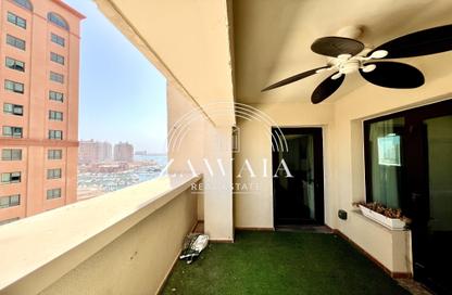 Apartment - 1 Bedroom - 2 Bathrooms for rent in East Porto Drive - Porto Arabia - The Pearl Island - Doha