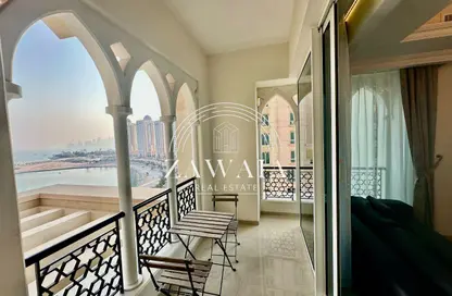 شقة - 2 غرف نوم - 2 حمامات للايجار في فيفا غرب - فيفا بحرية - جزيرة اللؤلؤة - الدوحة