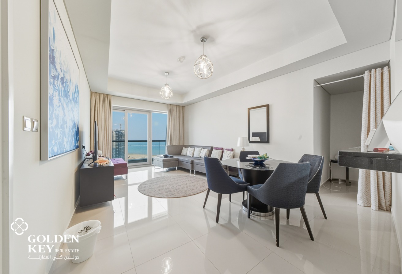 Sea View | Luxury 1BR+Office with Balcony | FF