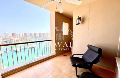 Apartment - 1 Bedroom - 2 Bathrooms for rent in East Porto Drive - Porto Arabia - The Pearl Island - Doha