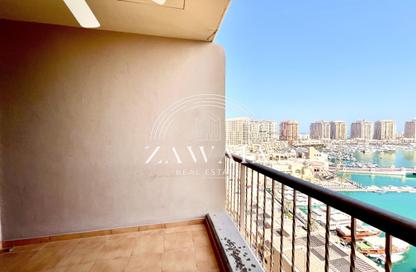 Apartment - 1 Bedroom - 2 Bathrooms for rent in East Porto Drive - Porto Arabia - The Pearl Island - Doha