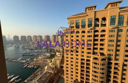Apartment - 1 Bedroom - 2 Bathrooms for rent in East Porto Drive - Porto Arabia - The Pearl Island - Doha Apartment - 1 Bedroom - 2 Bathrooms for rent in East Porto Drive - Porto Arabia - The Pearl Island - Doha