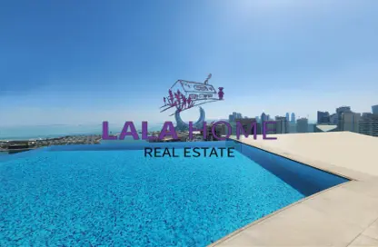 Duplex - 1 Bedroom - 2 Bathrooms for rent in Lusail Residence - Marina District - Lusail