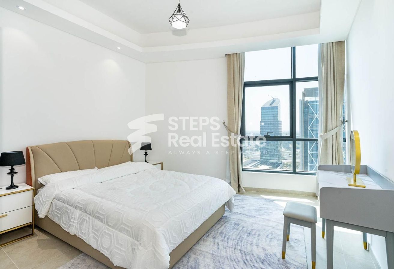 Furnished 2 BHK Apartment with Sea View for Sale  - apartment in Lusail Residence