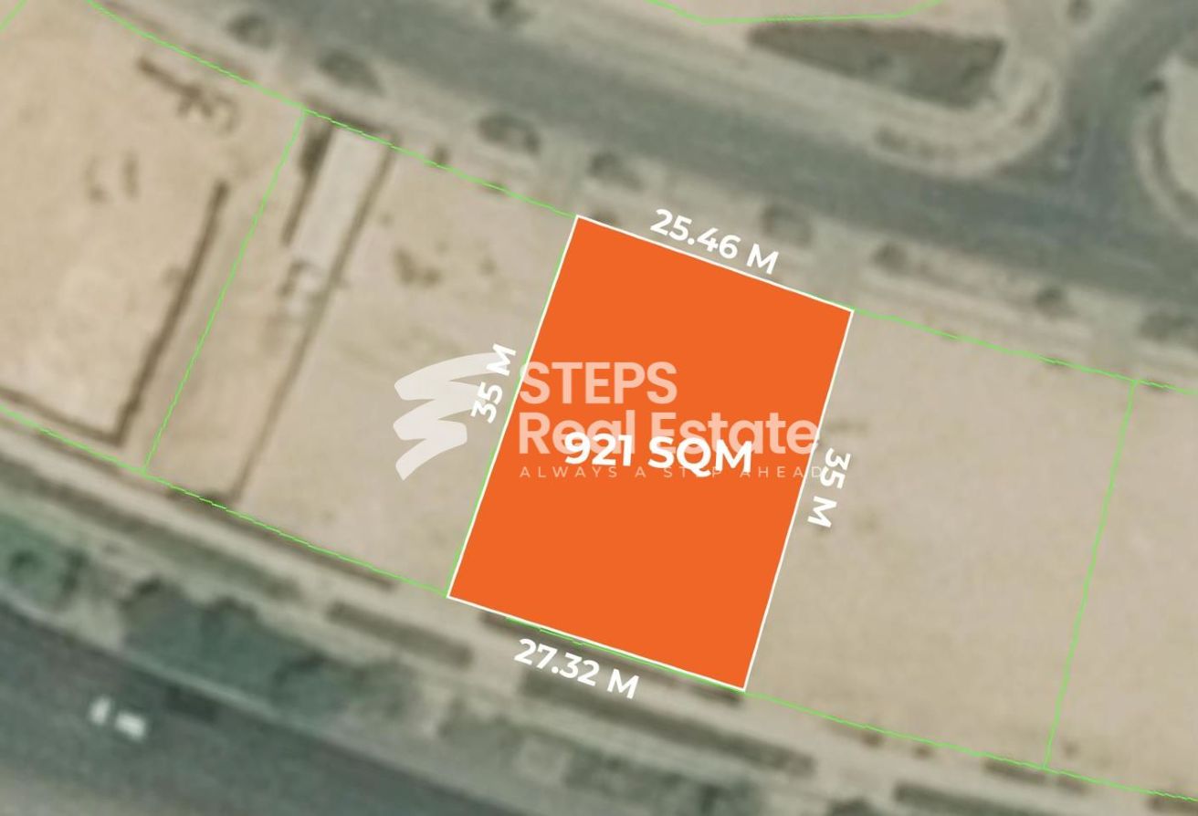 Residential Villa Land for Sale in Lusail - land in Waterfront Residential