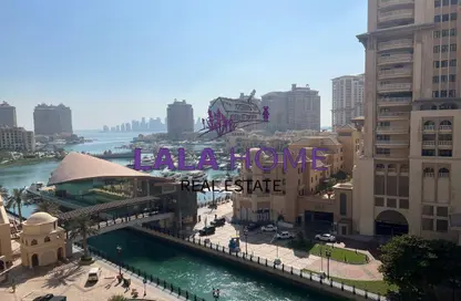 Apartment - 1 Bedroom - 2 Bathrooms for rent in East Porto Drive - Porto Arabia - The Pearl Island - Doha Apartment - 1 Bedroom - 2 Bathrooms for rent in East Porto Drive - Porto Arabia - The Pearl Island - Doha