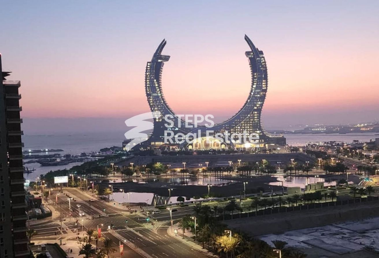 Marina View 2 BHK Apartment with Title Deed - apartment in Lusail Residence