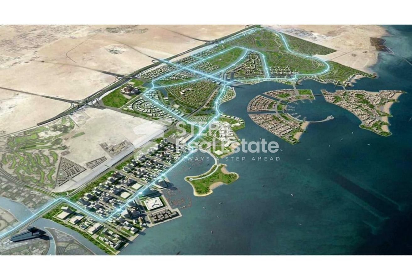 Prime Corner Land for Sale in Lusail - land in Huzoom Villas