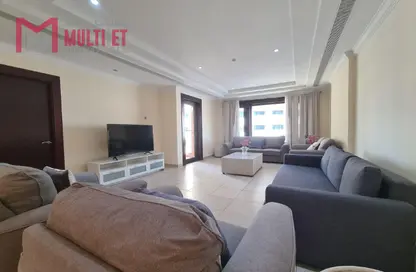 شقة - غرفة نوم - 2 حمامات للايجار في طريق بورتو الشرقي - بورتو أرابيا - جزيرة اللؤلؤة - الدوحة