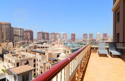 Apartment - 1 Bedroom - 2 Bathrooms for rent in East Porto Drive - Porto Arabia - The Pearl Island - Doha