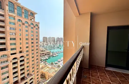 Apartment - 1 Bedroom - 2 Bathrooms for rent in West Porto Drive - Porto Arabia - The Pearl Island - Doha