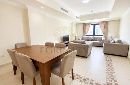 Apartment - 1 - 2 for rent in West Porto Drive - Porto Arabia - The Pearl Island - Doha