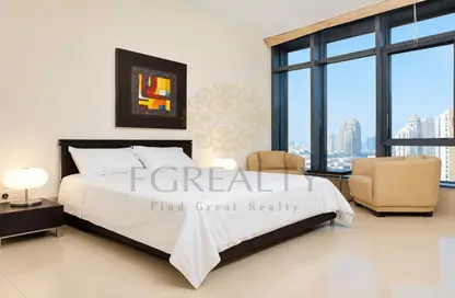 شقة - غرفة نوم - 2 حمامات للايجار في برج وست باي - الخليج الجنوبي - الخليج الغربي - الدوحة