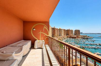 Apartment - 2 Bedrooms - 2 Bathrooms for rent in East Porto Drive - Porto Arabia - The Pearl Island - Doha