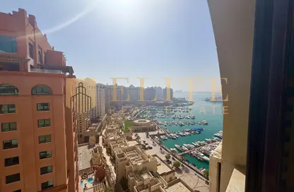 شقة - غرفة نوم - 2 حمامات للايجار في بوابة المارينا - بورتو أرابيا - جزيرة اللؤلؤة - الدوحة