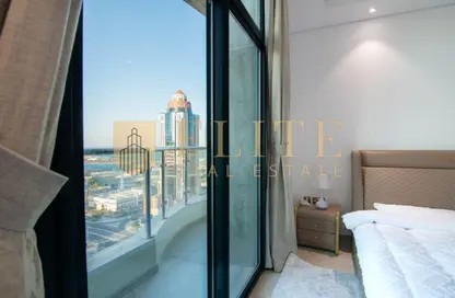 Apartment - 2 Bedrooms - 3 Bathrooms for rent in Lusail Marina Heights - Marina District - Lusail