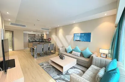 شقق فندقية - 3 غرف نوم - 4 حمامات للايجار في برج وست باي - الخليج الجنوبي - الخليج الغربي - الدوحة