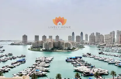 شقة - غرفة نوم - 2 حمامات للايجار في طريق بورتو الشرقي - بورتو أرابيا - جزيرة اللؤلؤة - الدوحة