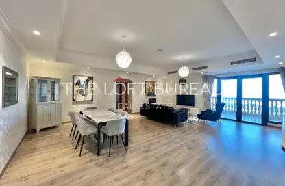 Apartment - 2 Bedrooms - 3 Bathrooms for rent in East Porto Drive - Porto Arabia - The Pearl Island - Doha