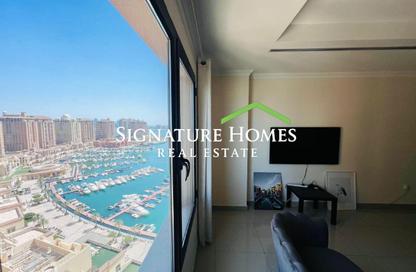 Apartment - 1 Bedroom - 2 Bathrooms for rent in West Porto Drive - Porto Arabia - The Pearl Island - Doha