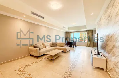 Apartment - 2 Bedrooms - 3 Bathrooms for rent in West Porto Drive - Porto Arabia - The Pearl Island - Doha Apartment - 2 Bedrooms - 3 Bathrooms for rent in West Porto Drive - Porto Arabia - The Pearl Island - Doha
