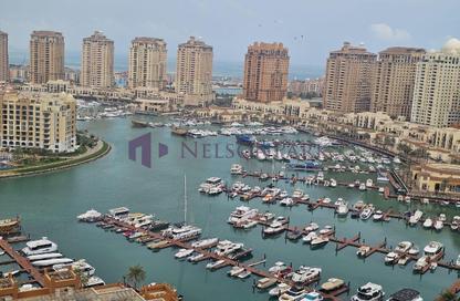 شقة - غرفة نوم - 2 حمامات للايجار في طريق بورتو الغربي - بورتو أرابيا - جزيرة اللؤلؤة - الدوحة