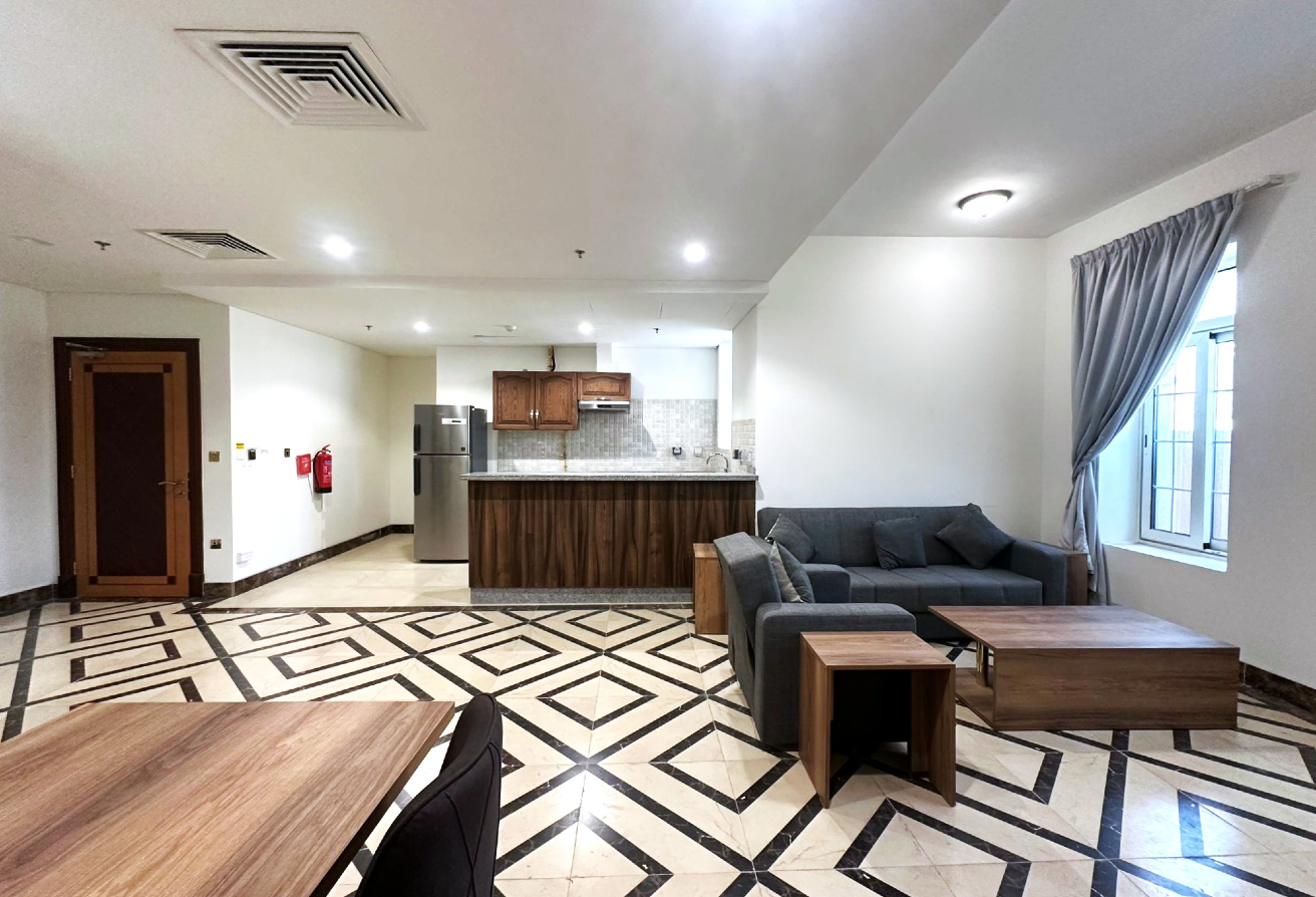 Luxury One-Bedroom Apartment with Balcony