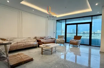 Apartment - 2 Bedrooms - 3 Bathrooms for rent in Lusail Marina Heights - Marina District - Lusail