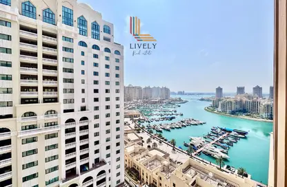 شقة - غرفة نوم - 2 حمامات للايجار في طريق بورتو الشرقي - بورتو أرابيا - جزيرة اللؤلؤة - الدوحة