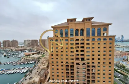 Apartment - 1 Bedroom - 2 Bathrooms for rent in East Porto Drive - Porto Arabia - The Pearl Island - Doha