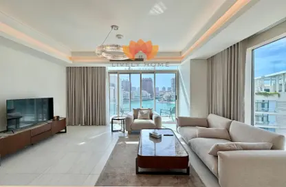 شقة - غرفة نوم - 2 حمامات للايجار في كريستال ريزيدنس - جزيرة جيوان - جزيرة اللؤلؤة - الدوحة