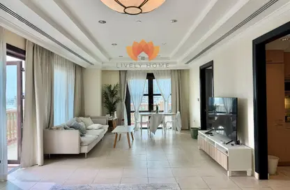 Apartment - 1 Bedroom - 2 Bathrooms for rent in East Porto Drive - Porto Arabia - The Pearl Island - Doha Apartment - 1 Bedroom - 2 Bathrooms for rent in East Porto Drive - Porto Arabia - The Pearl Island - Doha