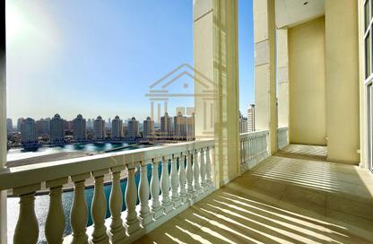 Apartment - 4 Bedrooms - 6 Bathrooms for rent in Viva West - Viva Bahriyah - The Pearl Island - Doha