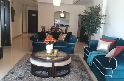 Apartment - 1 Bedroom - 2 Bathrooms for rent in East Porto Drive - Porto Arabia - The Pearl Island - Doha