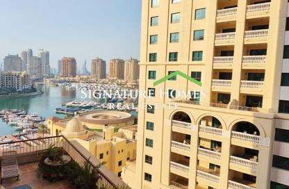 Apartment - 1 Bedroom - 2 Bathrooms for rent in Tower 24 - Porto Arabia - The Pearl Island - Doha Apartment - 1 Bedroom - 2 Bathrooms for rent in Tower 24 - Porto Arabia - The Pearl Island - Doha