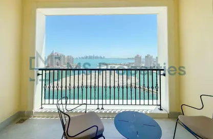 Apartment - 1 Bedroom - 2 Bathrooms for rent in Viva West - Viva Bahriyah - The Pearl Island - Doha