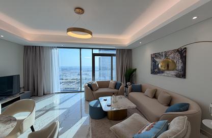 Apartment - 2 Bedrooms - 3 Bathrooms for rent in Lusail Marina Heights - Marina District - Lusail