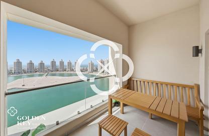 Apartment - 1 Bedroom - 2 Bathrooms for rent in Al Mutahidah Tower - Viva Bahriyah - The Pearl Island - Doha