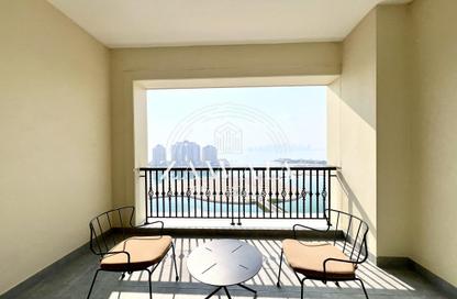 Apartment - Studio - 1 Bathroom for rent in Viva West - Viva Bahriyah - The Pearl Island - Doha