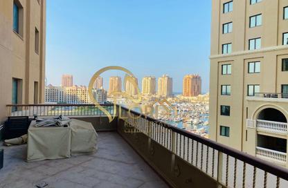 Apartment - 1 Bedroom - 2 Bathrooms for rent in East Porto Drive - Porto Arabia - The Pearl Island - Doha