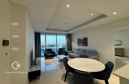 Apartment - 2 Bedrooms - 3 Bathrooms for rent in Lusail Marina Heights - Marina District - Lusail