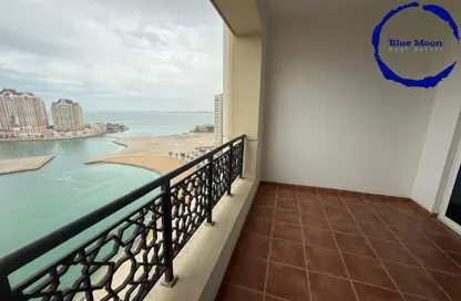 Apartment - 2 Bedrooms - 2 Bathrooms for rent in Viva East - Viva Bahriyah - The Pearl Island - Doha